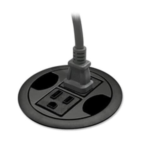 Virtual Power Hub Grommet, 2 Outlet(s) Black VI2655442